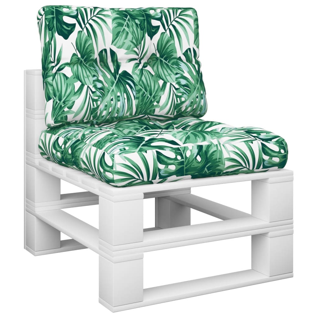 Cuscini da pallet Vidaxl 2 ST Fabric foglia Modello
