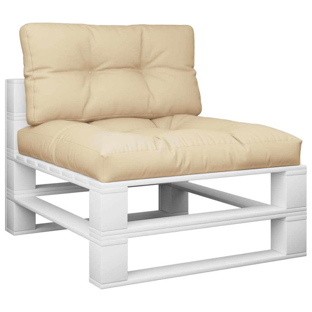 Vidaxl Pallet Cushions 2 St Fabric Beige