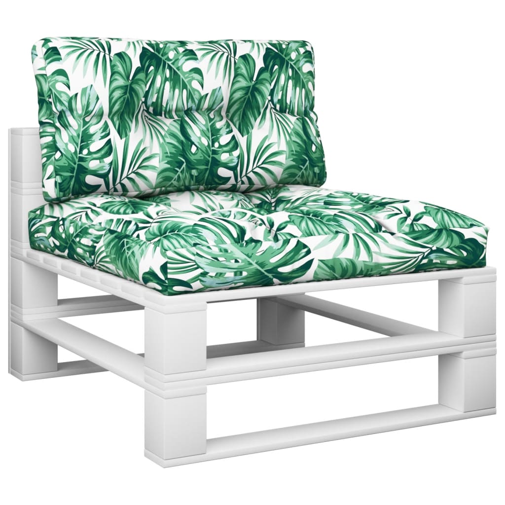 Cuscini da pallet Vidaxl 2 ST Fabric foglia Modello