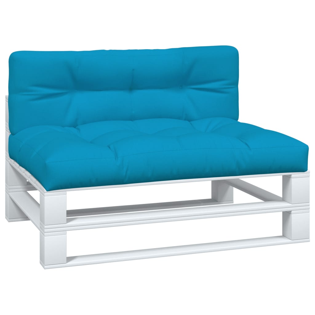 Cuscini da pallet Vidaxl 2 St tessuto azzurro