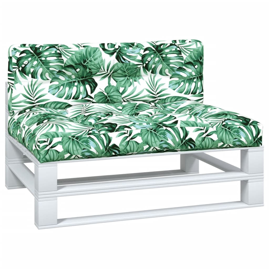 Cuscini da pallet Vidaxl 2 ST Fabric foglia Modello