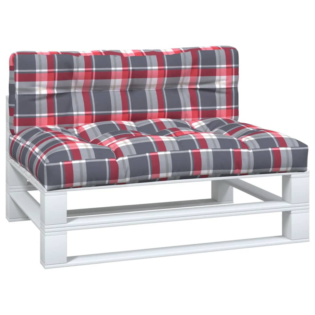 Cuscini da pallet Vidaxl 2 ST tessuto diamante rosso rosso