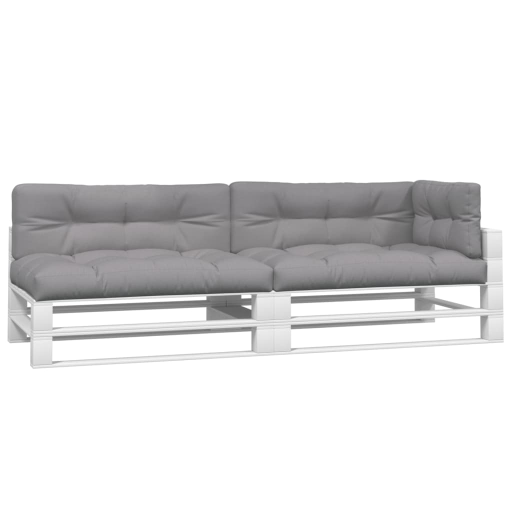 Cuscini per pallet VidaXL 5 pezzi in tessuto grigio