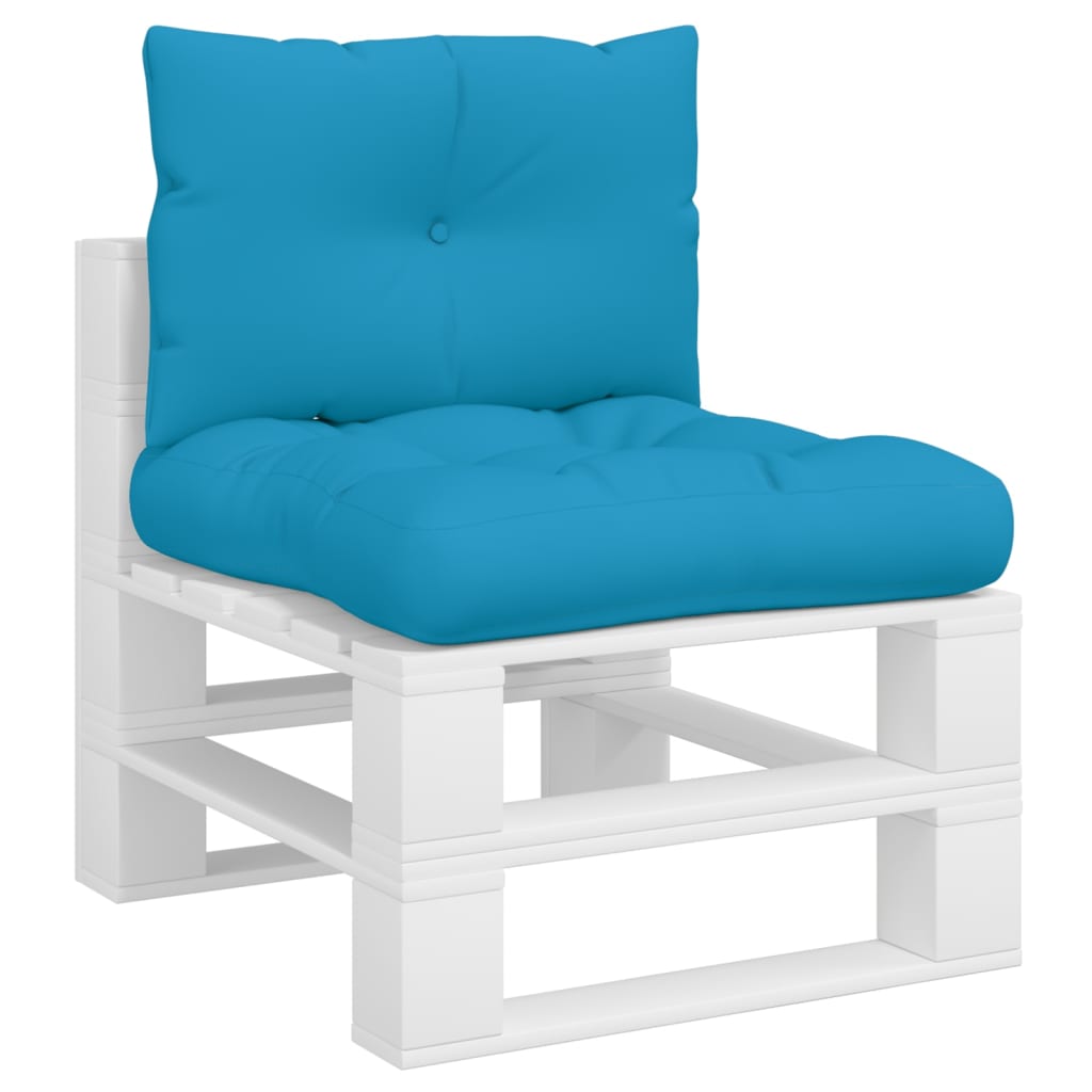 Cuscini da pallet Vidaxl 2 St tessuto azzurro