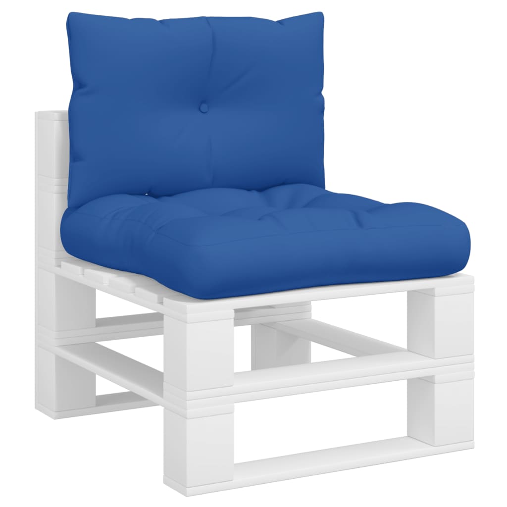 Vidaxl Pallet Cushions 2 St Fabric Royal Blue