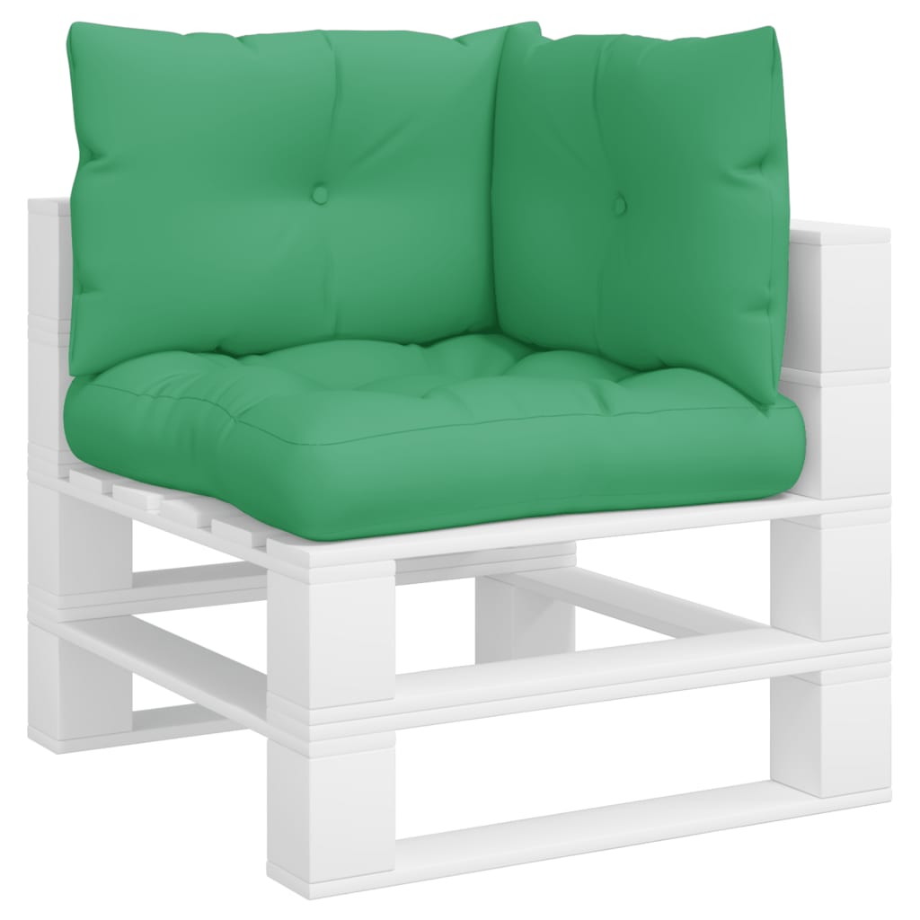 Cuscini da pallet Vidaxl 3 ST tessuto verde