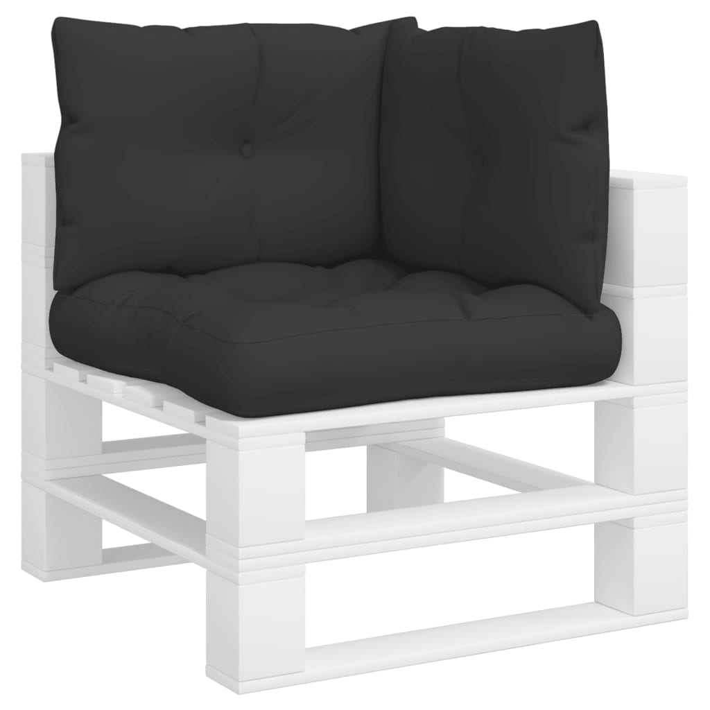 Cuscini per pallet VidaXL 3 pezzi in tessuto nero