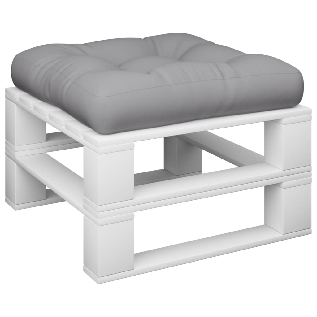 Vidaxl Pallet Cushion 58x58x10 cm de tela gris