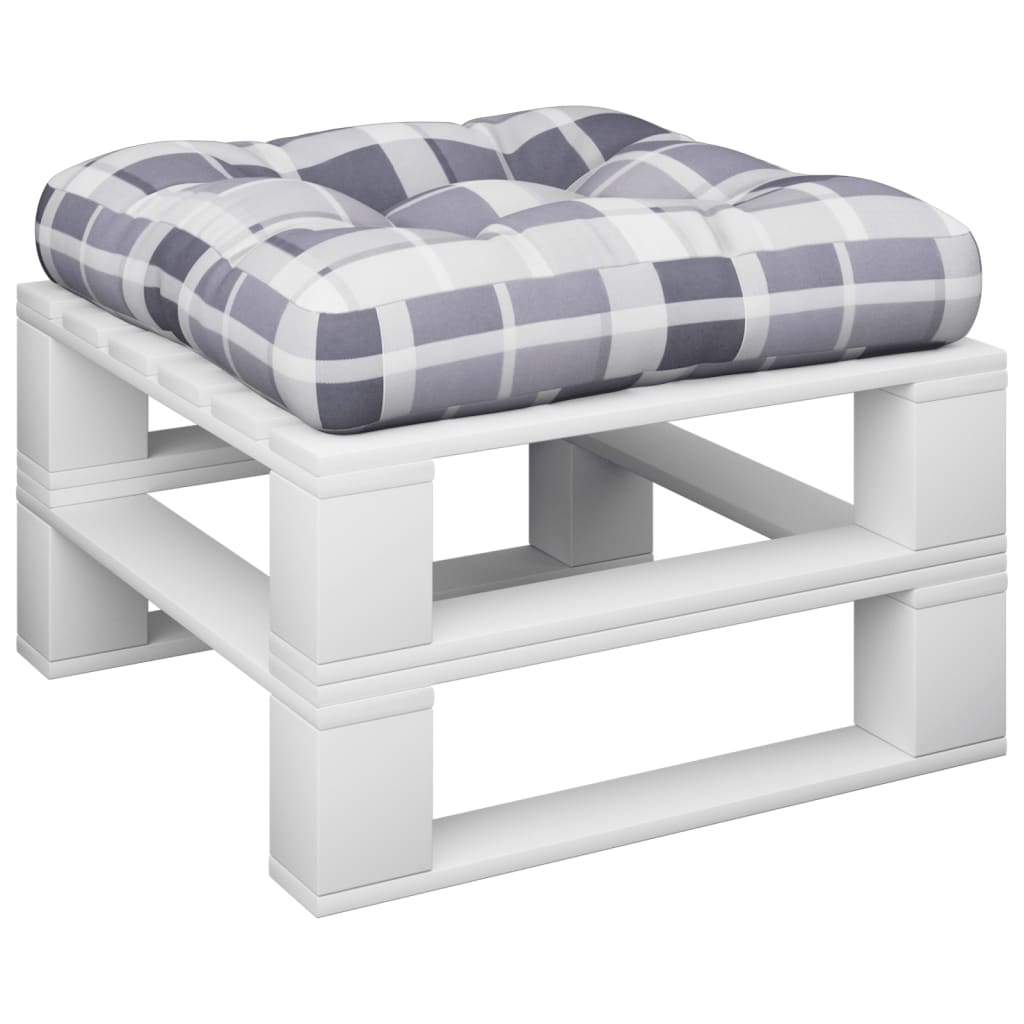 Cuscino Vidaxl pallet 58x58x10 cm Modello di controllo grigio