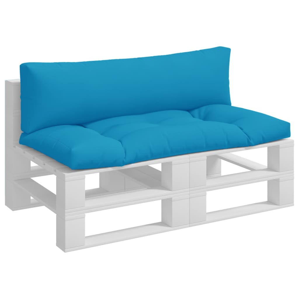 Cuscini da pallet Vidaxl 2 St tessuto azzurro