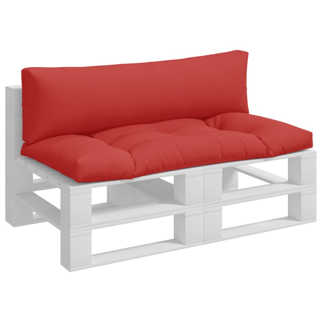 Vidaxl Pallet Cushions 2 St Fabric Red