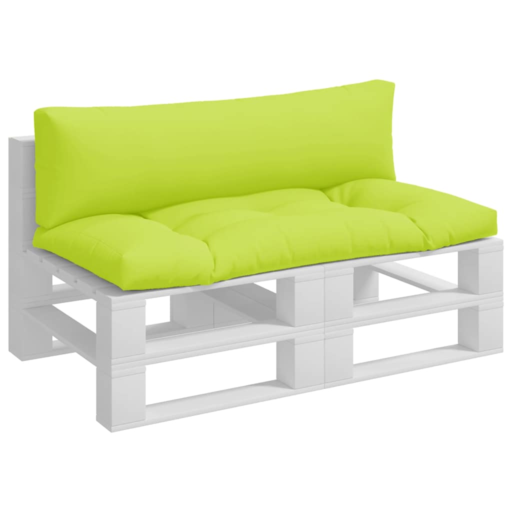 Cuscini per pallet VidaXL 2 pezzi in tessuto verde brillante