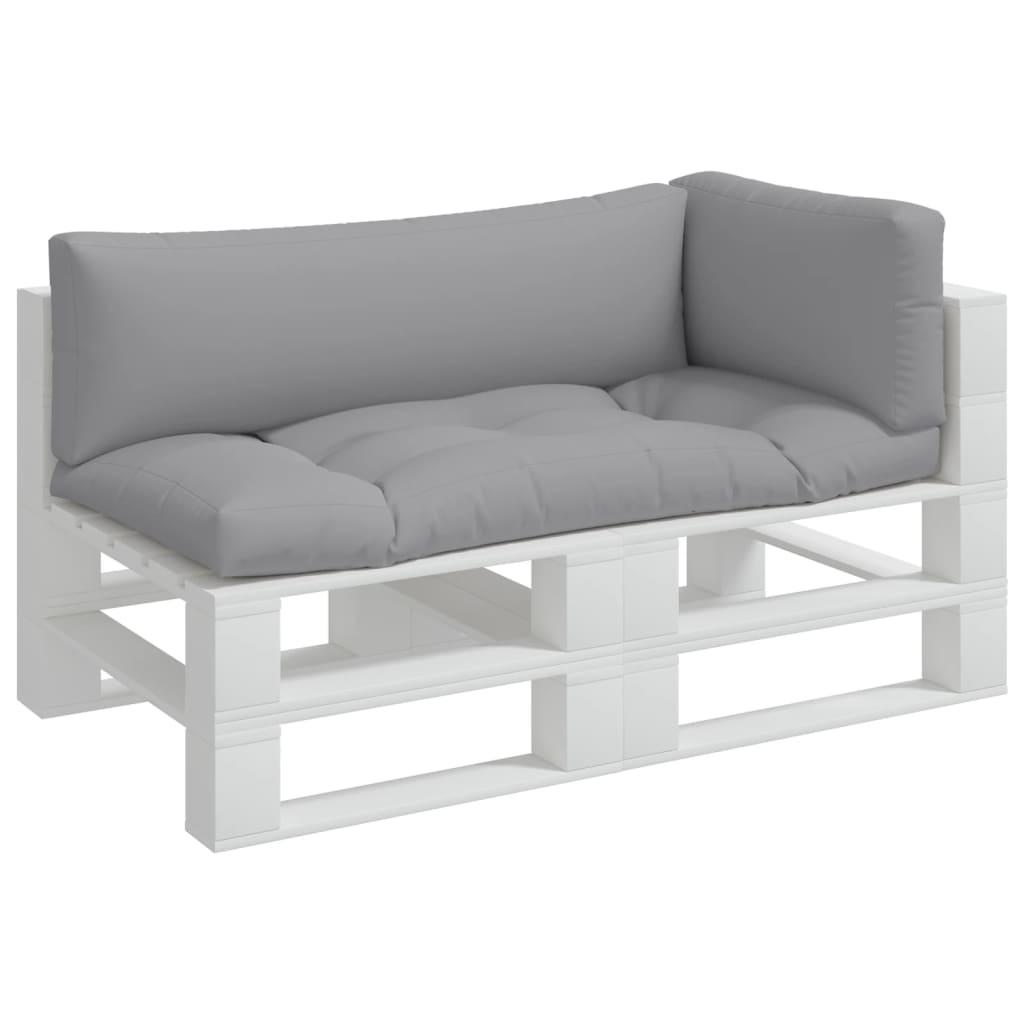Cuscini per pallet VidaXL 3 pezzi in tessuto grigio