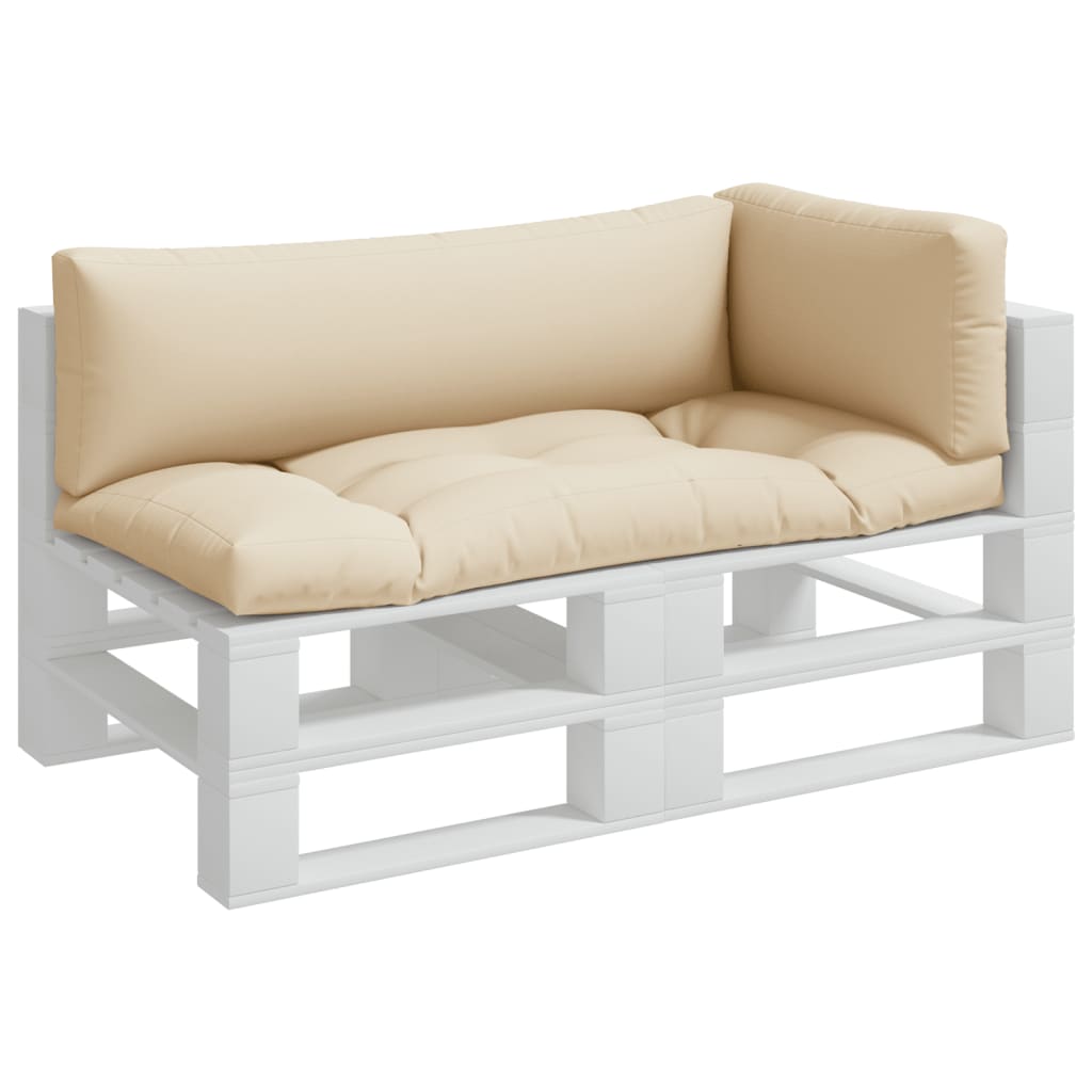 Cuscini per pallet VidaXL 3 pezzi in tessuto beige