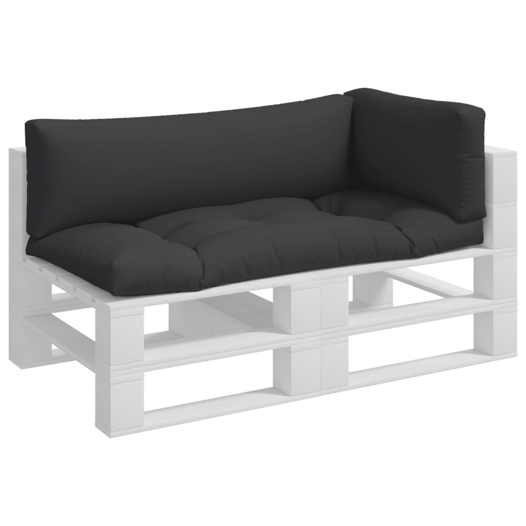 Cuscini per pallet VidaXL 3 pezzi in tessuto nero
