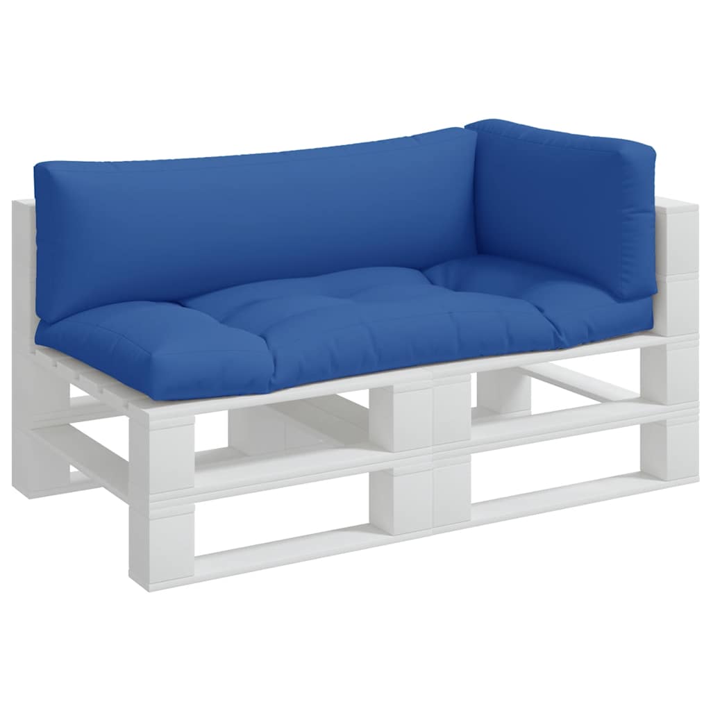 Cuscini per pallet VidaXL 3 pezzi in tessuto blu