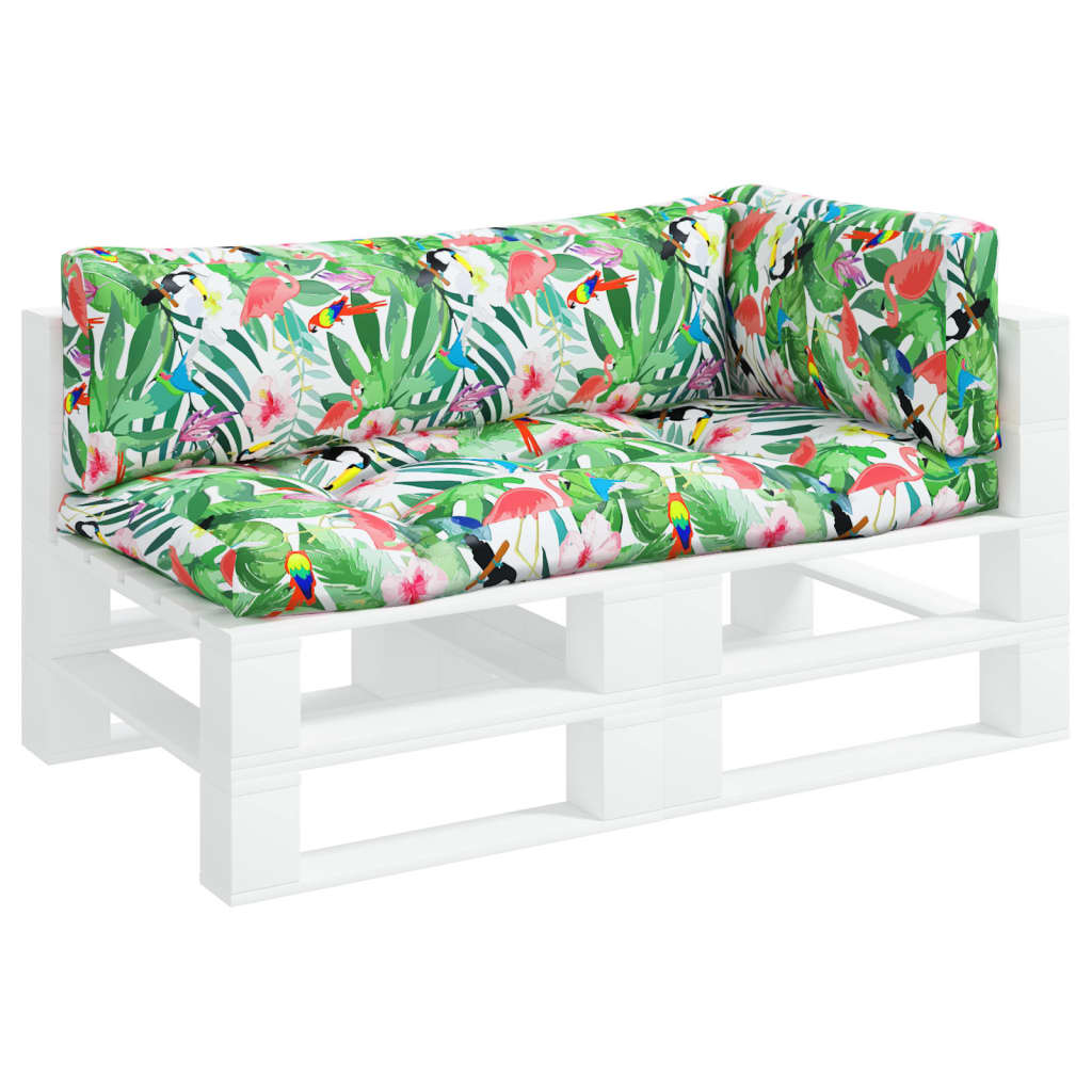 Vidaxl Pallet Cushions 3 St Oxford Fabric multilorato