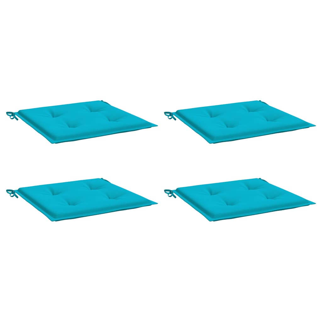 Cuscini da sedia da giardino Vidaxl 4 St 40x40x3 cm tessuto turchese