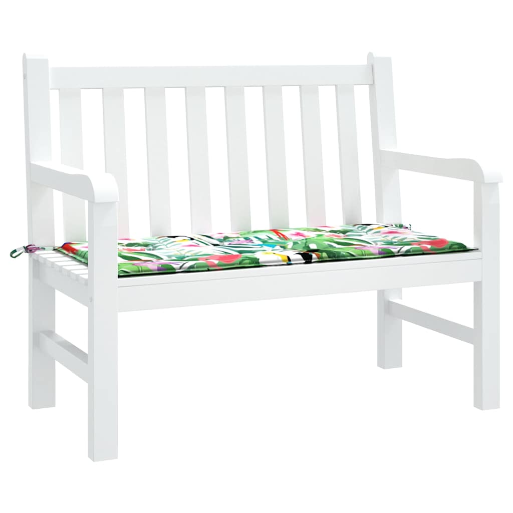 Vidaxl Garden Banch Cushion 100x50x3 cm Fabric oxford multi -colorato