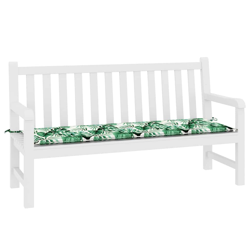 VidaXL cojín para sofá estampado de hojas 150 x 50 x 3 cm tela oxford