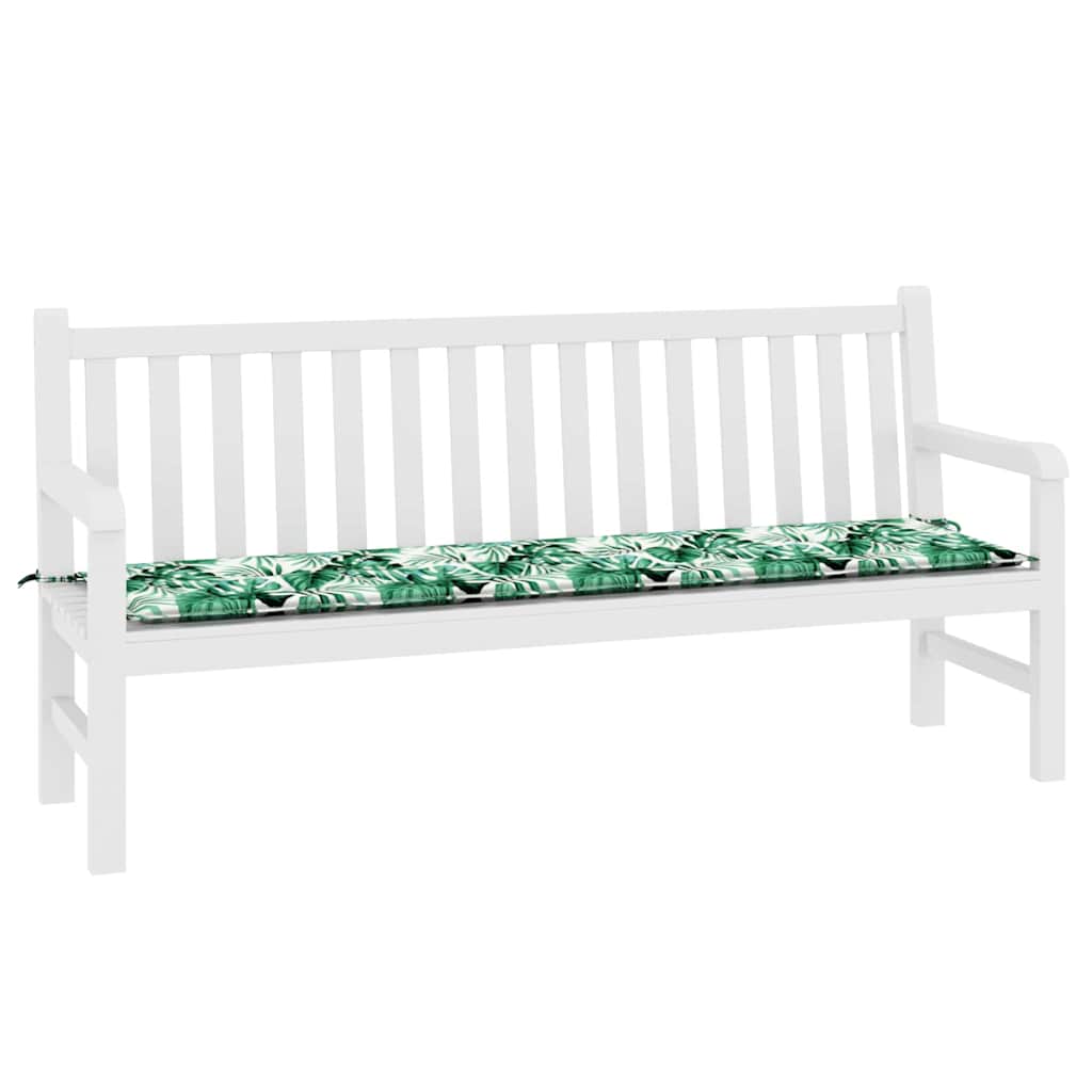 VidaXL cojín para sofá estampado de hojas 150 x 50 x 3 cm tela oxford