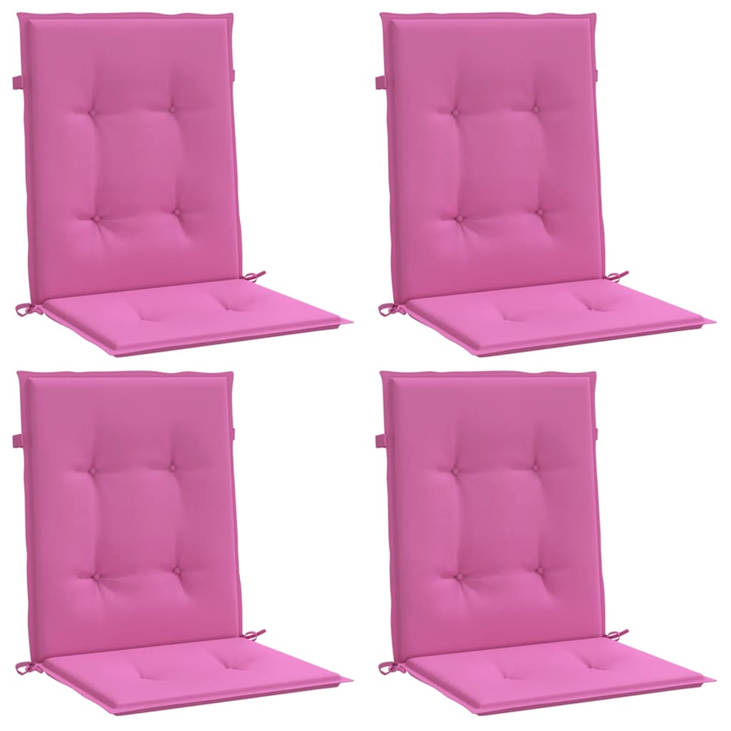 Cuscini da sedia Vidaxl 4 pezzi rosa polvere posteriore