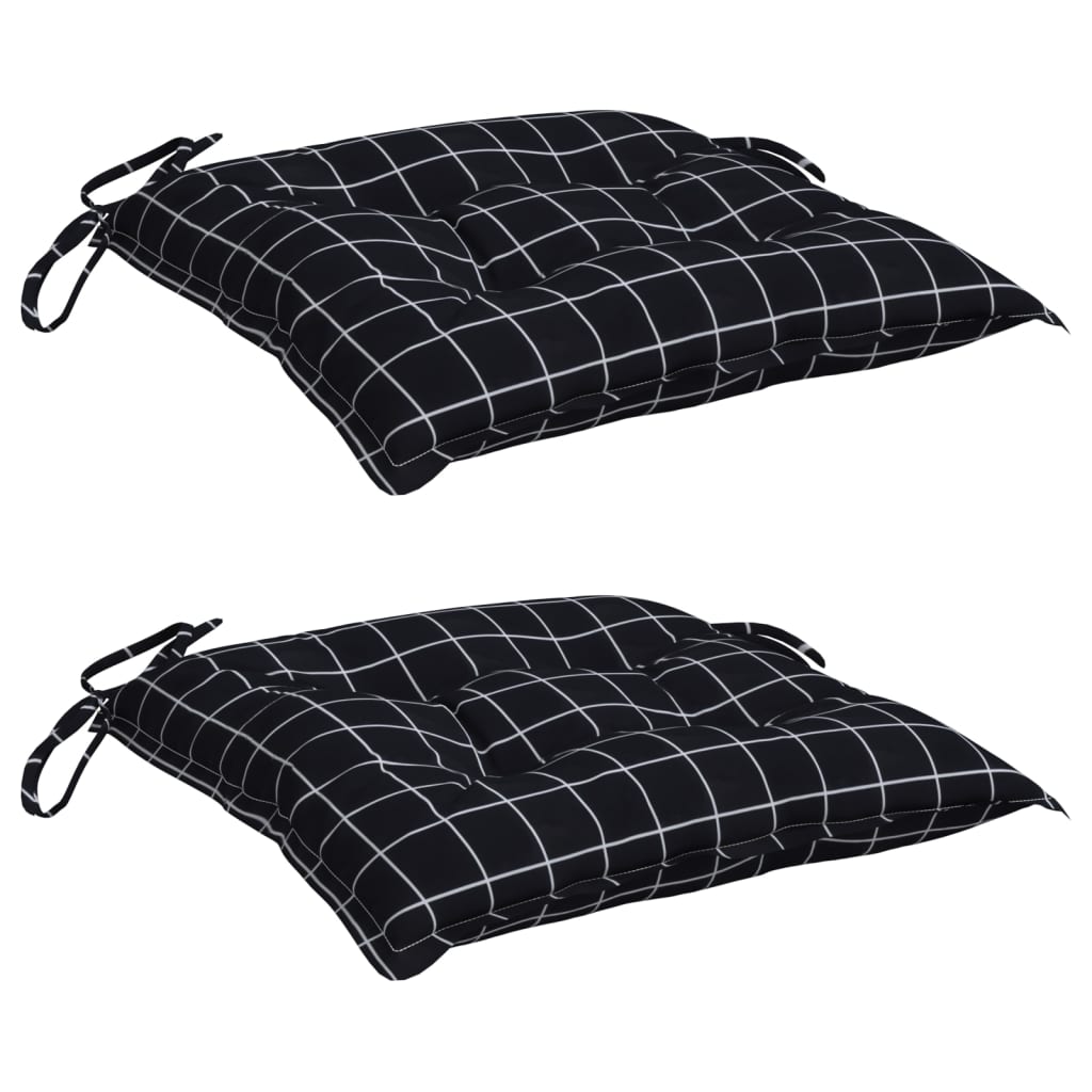 Cuscini da sedia Vidaxl 2 STEDRANGEMENT MODULE 40X40X7 CM Black
