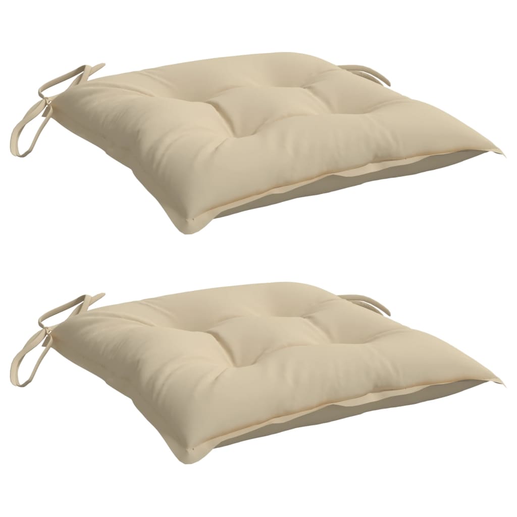 Cuscini da pallet Vidaxl 2 ST 50x50x7 cm tessuto oxford beige