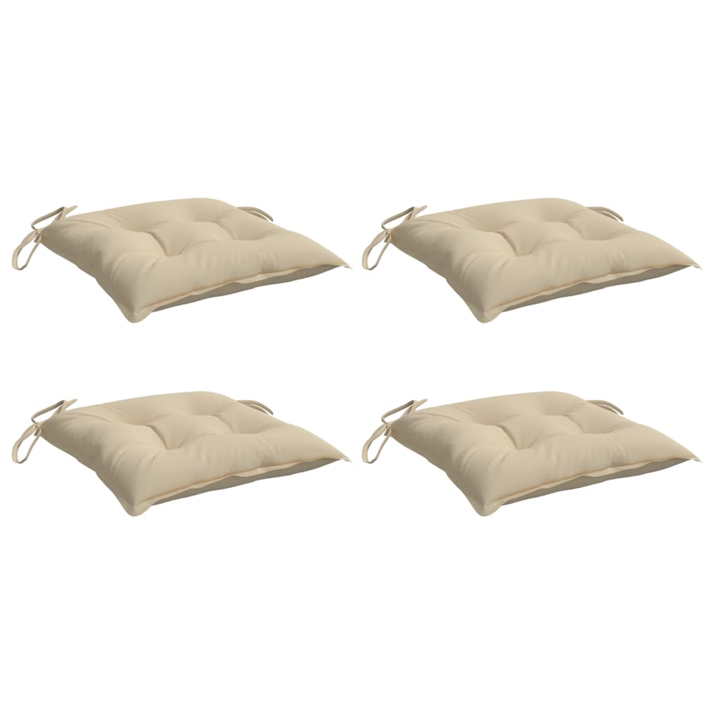 Cuscini da pallet Vidaxl 4 ST 50x50x7 cm tessuto oxford beige