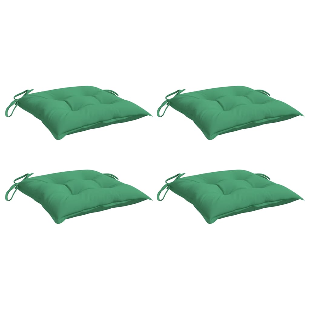 Vidaxl cuscini da pallet 4 St 50x50x7 cm tessuto oxford verde