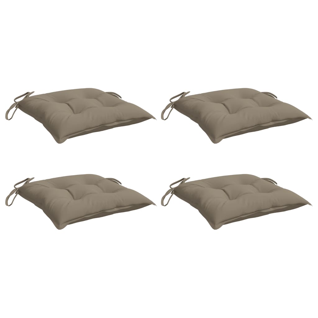 Cuscini da pallet Vidaxl 4 ST 50x50x7 cm tessuto Oxford Taupe