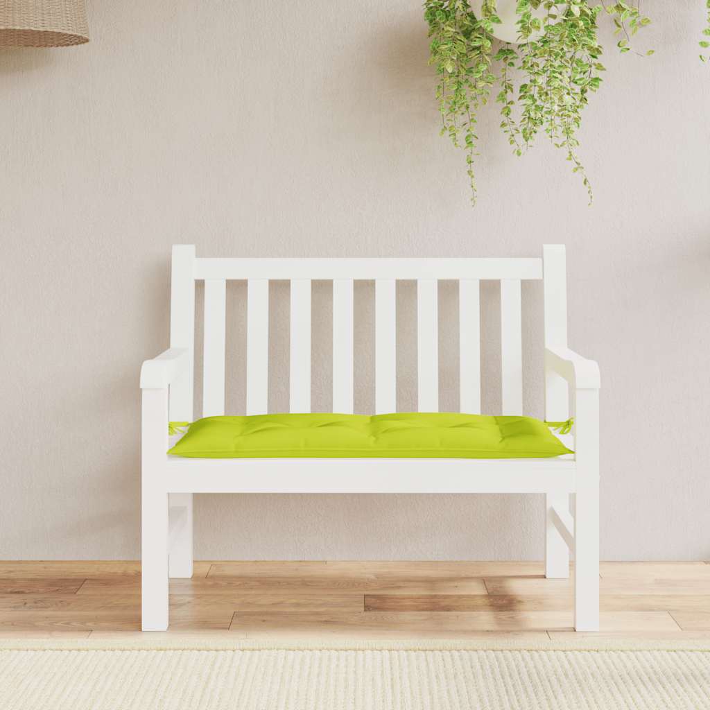 Vidaxl Garden Bench Cushion 100x50x7 CM Oxford Fabric Clear Verde