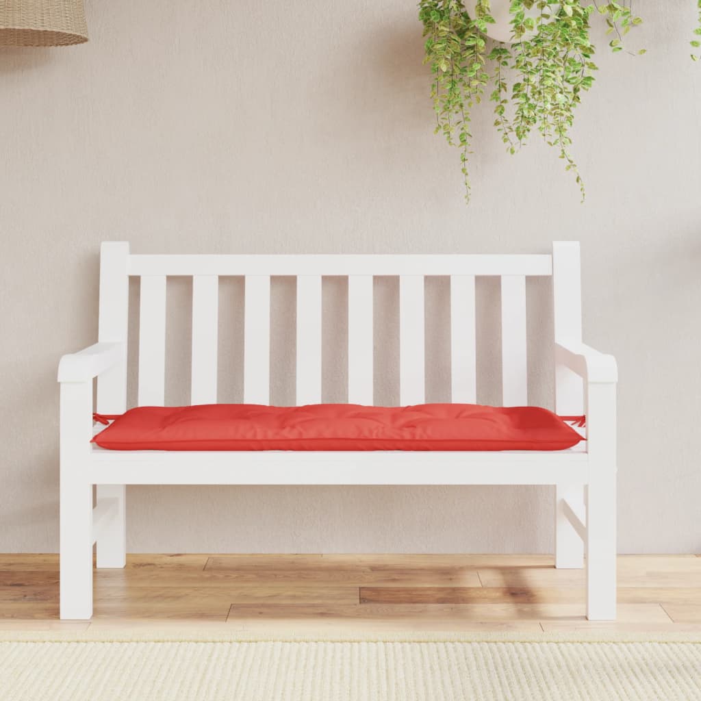 Vidaxl Garden Bench Cushion 120x50x7 CM Oxford Fabric Red