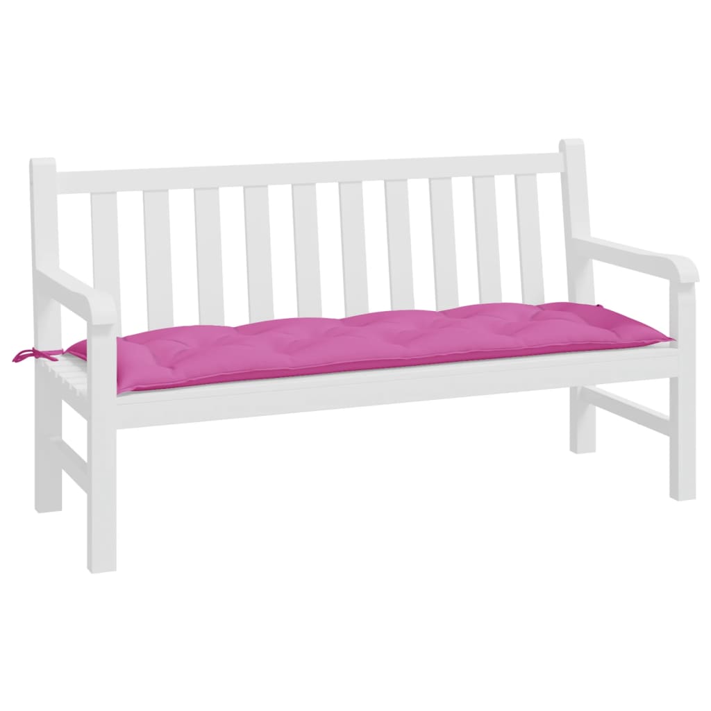 Vidaxl Garden Bench Cushion 150x50x7 cm tessuto oxford rosa
