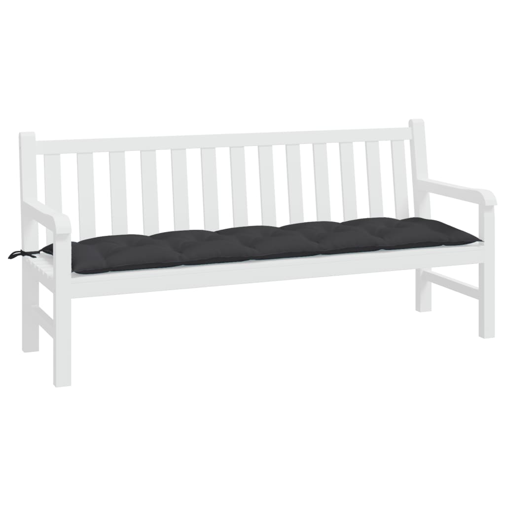 Vidaxl Garden Bench Cushion 180x50x7 CM Oxford Fabric Negro