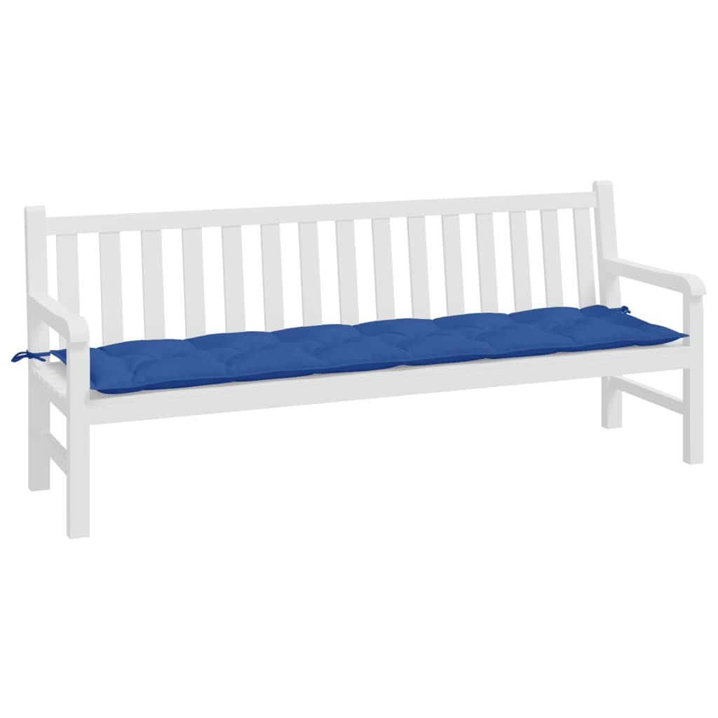 Vidaxl Garden Bench Cushion 200x50x7 cm tessuto oxford blu reale