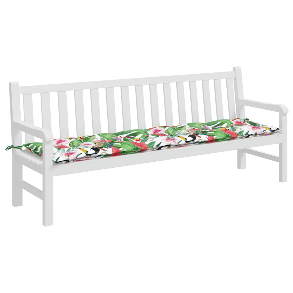 Vidaxl Garden Bench Cushion 200x50x7 CM Fabric Multi -Colored
