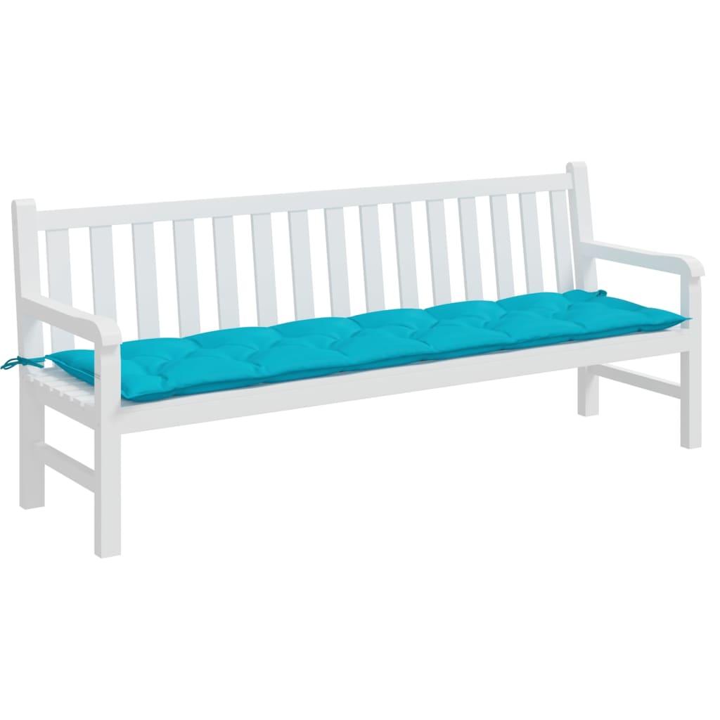 Vidaxl Garden Bench Cushion 200x50x7 CM Fabric Turquesa
