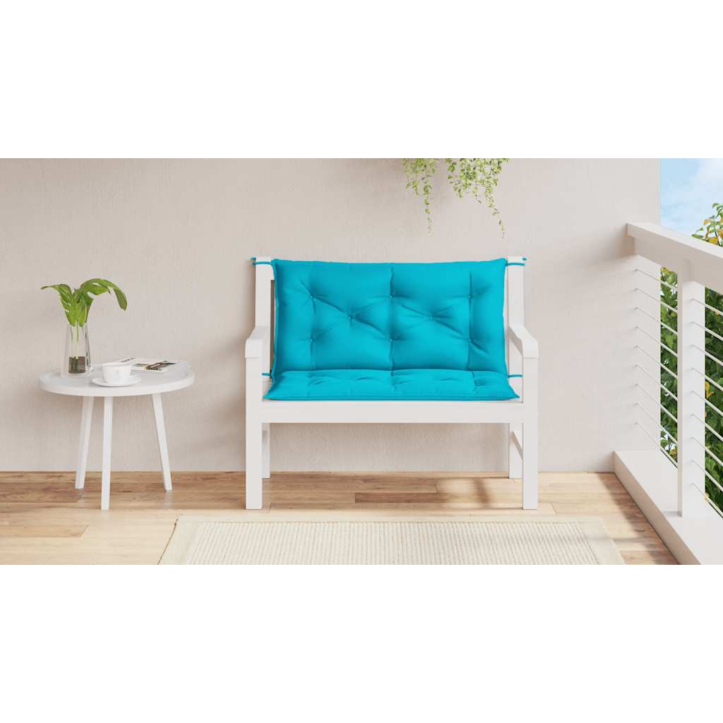 Vidaxl Garden Bench Cushions 2 ST 100x50x7 CM Fabric Turquesa