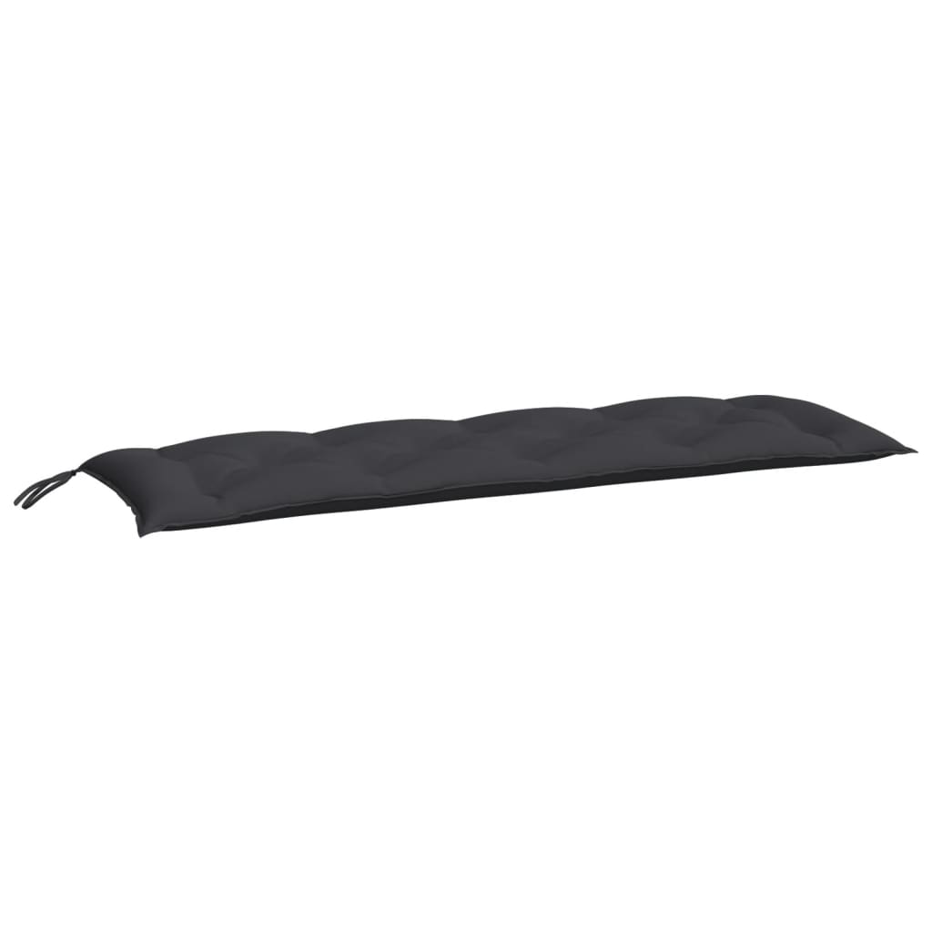 Vidaxl Garden Bench Cushions 2 St 150x50x7 cm tessuto oxford nero