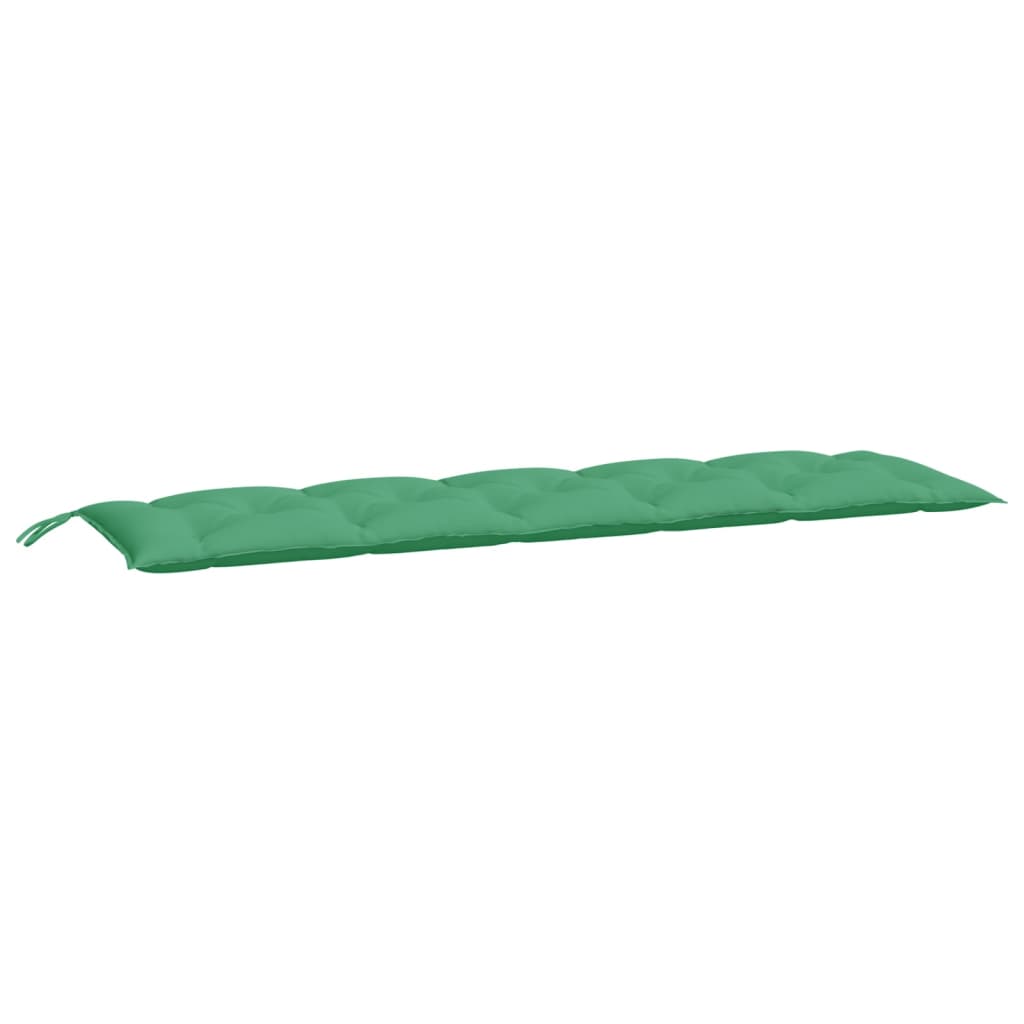 Vidaxl Garden Banch Cushions 2 St 180x50x7 cm tessuto Oxford verde