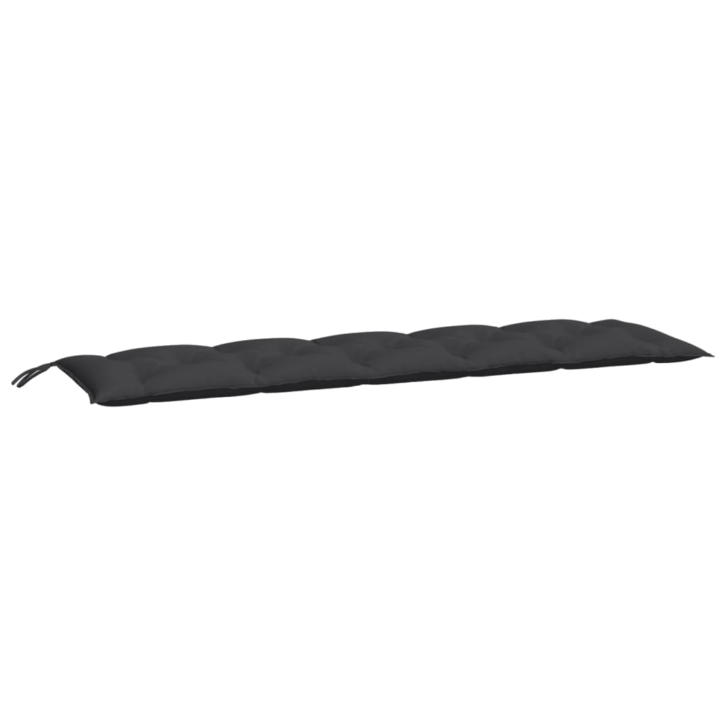 Vidaxl Garden Bench Cushions 2 St 180x50x7 cm tessuto oxford nero