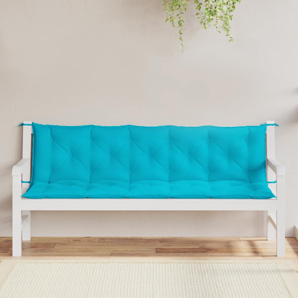 Vidaxl Garden Bench Cushions 2 ST Oxford Fabric Turquesa