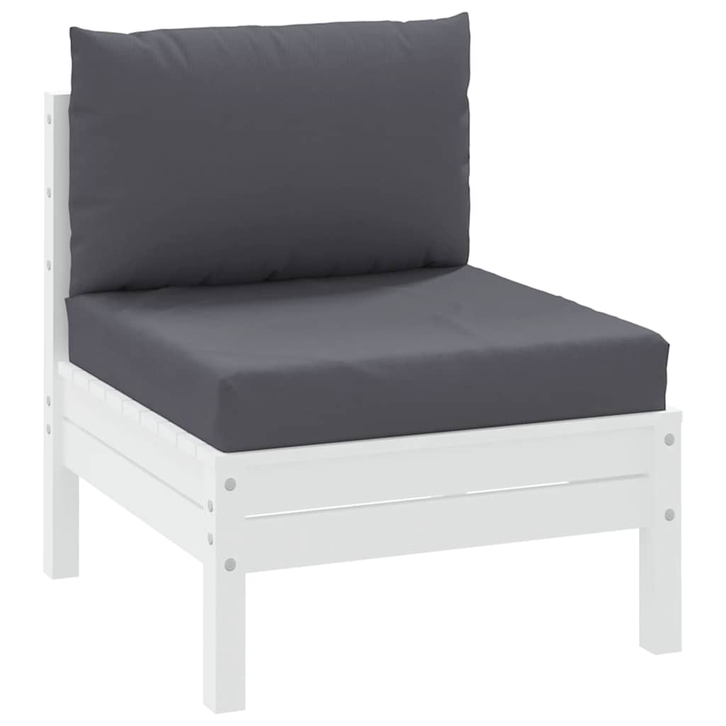 Cuscini di pallet Vidaxl 2 St tessuto antracite