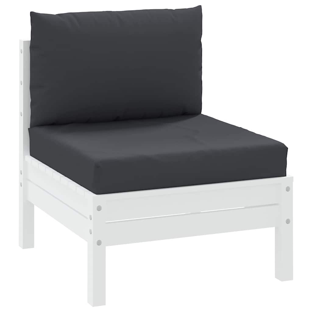 Vidaxl Pallet Cushions 2 St tessuto nero