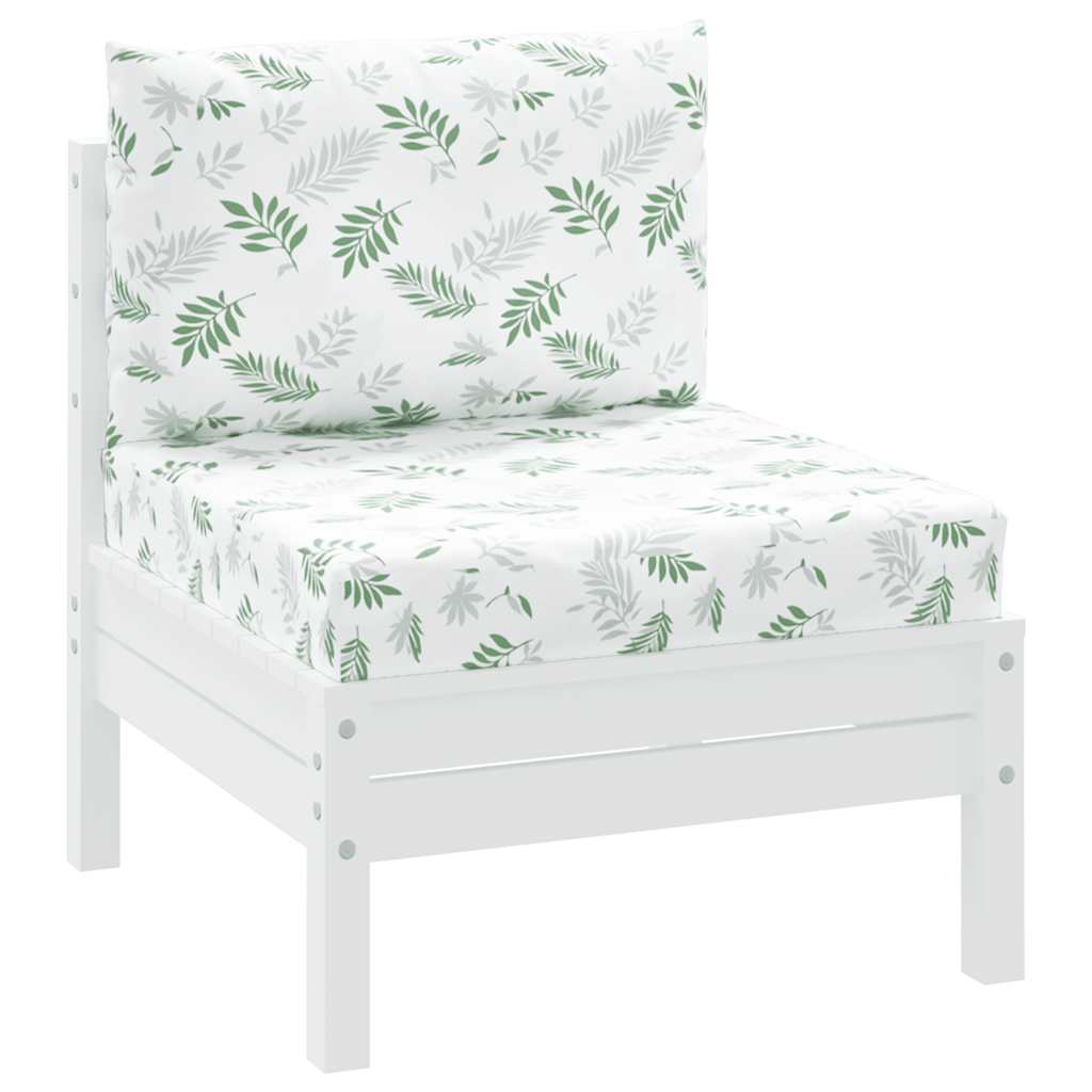 Vidaxl Pallet Cushions 2 ST fogliare Tessuto Oxford