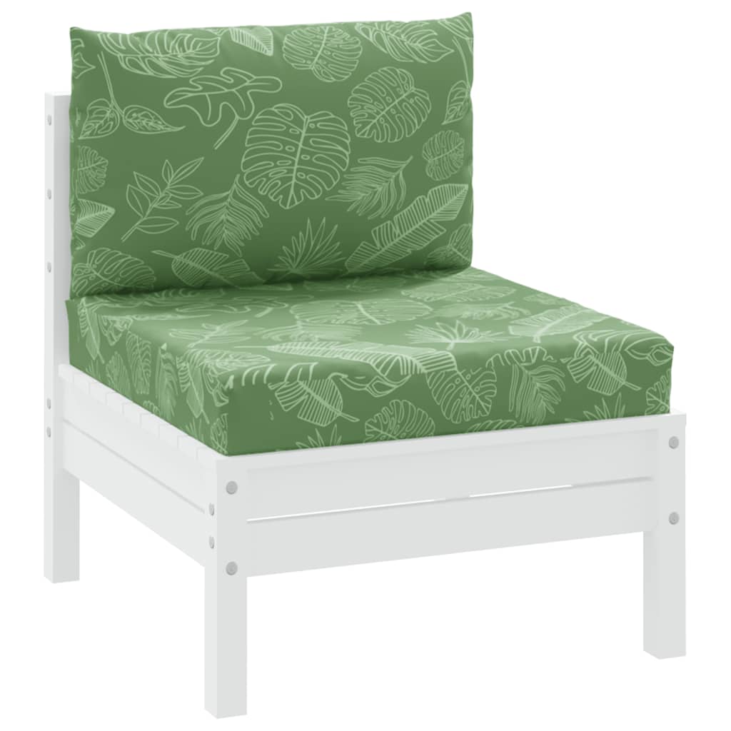 Vidaxl Pallet Cushions 2 ST fogliare Tessuto Oxford