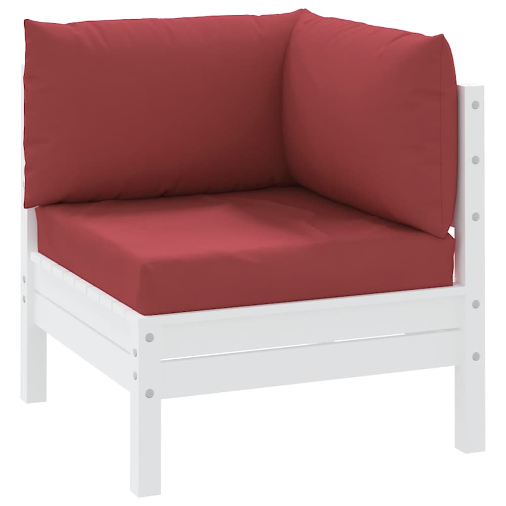 Cuscini per pallet VidaXL 3 pezzi in tessuto oxford rosso vino
