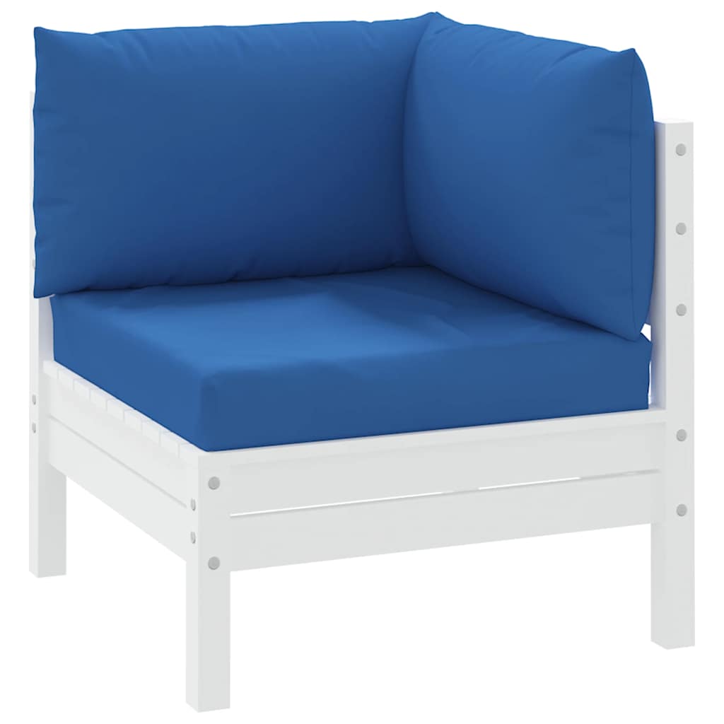 VidaXL cojines palet 3uds tela oxford azul