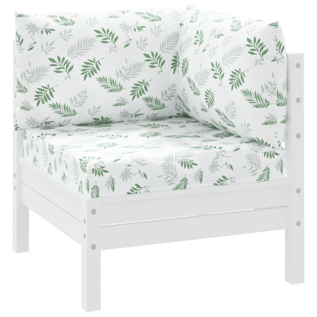 Cuscini di pallet Vidaxl 3 ST Modello fogliare Oxford tessuto
